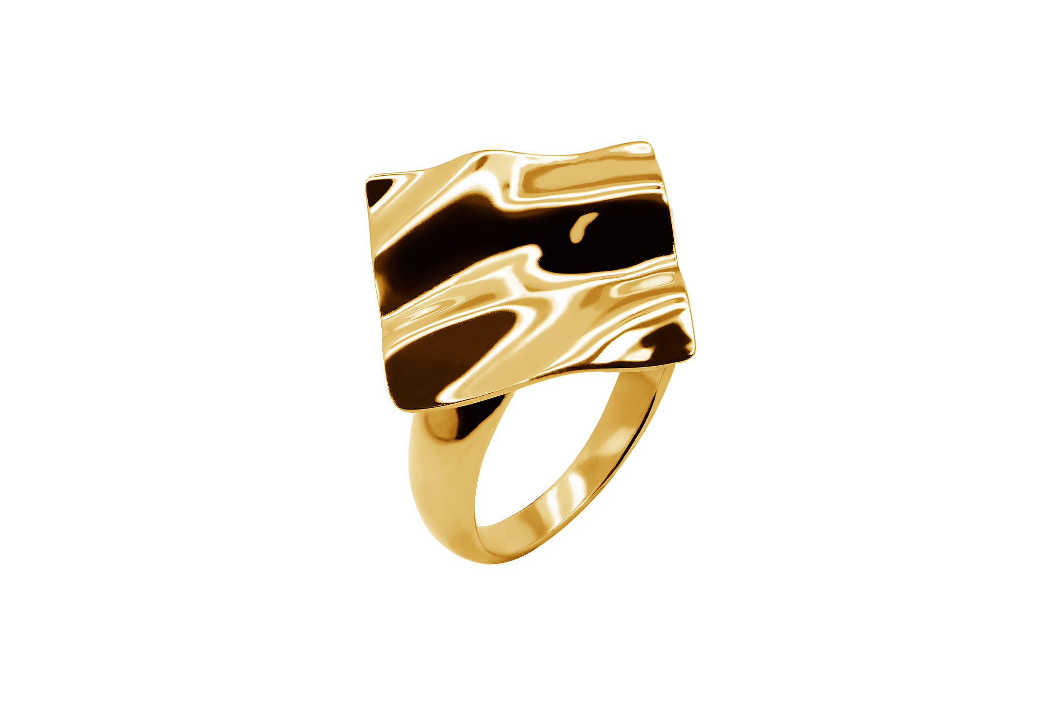 Jewel: ring;Material: silver 925;Weight: 5.40 gr;Table Size: 2.8 cm;Color: yellow;Gender: woman