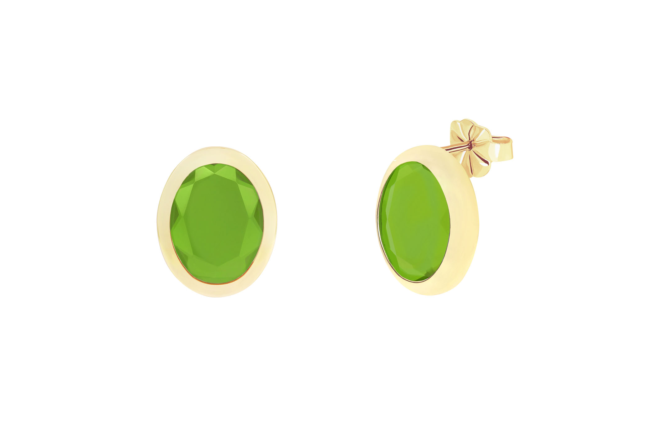 Jewel: earrings;Material: silver 925;Weight: 1.9 gr;Stone: zirconia;Color: yelow;Size: 1 cm