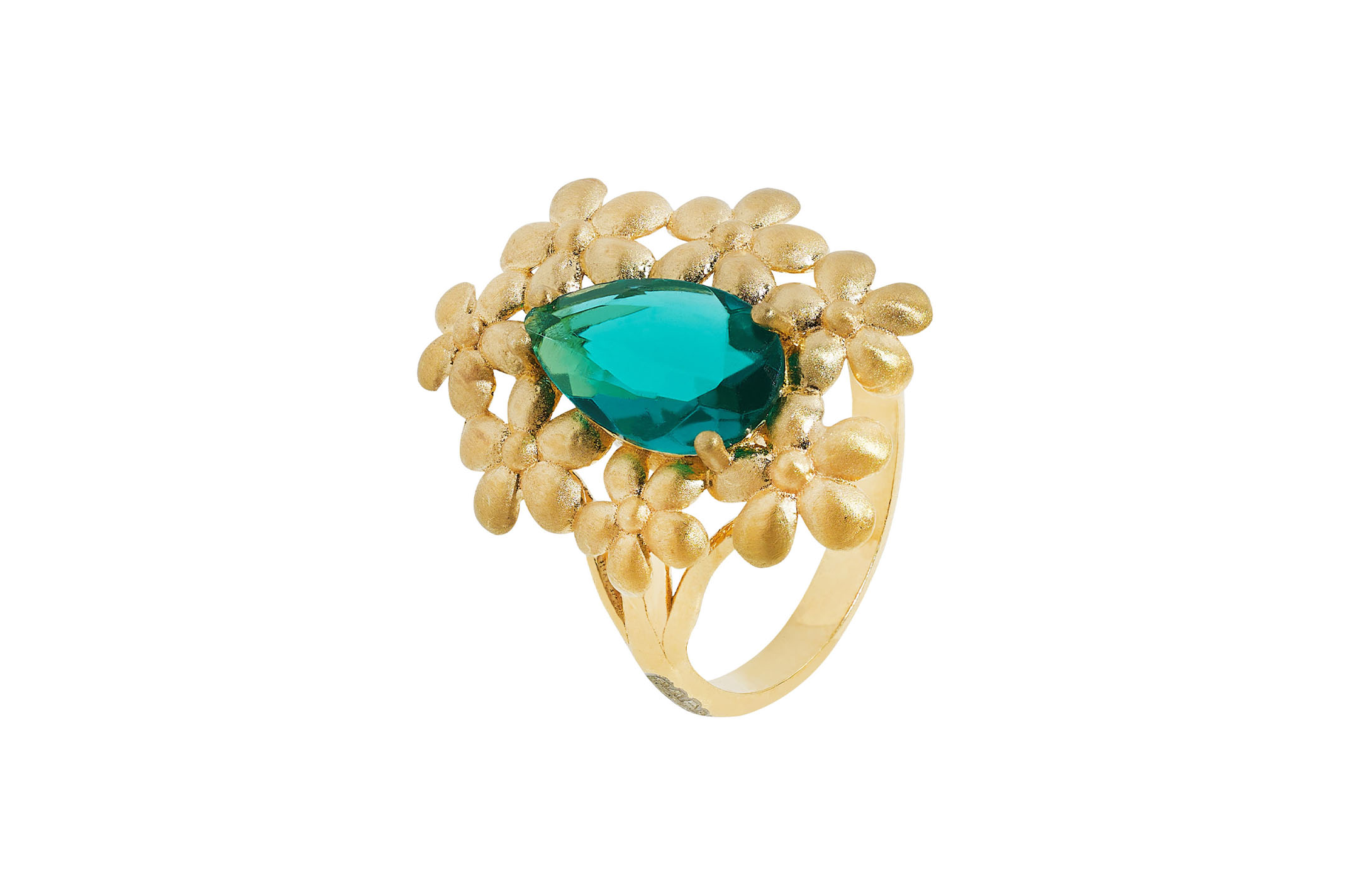 Jewel: ring;Material: silver 925;Weight: 14.7 gr;Stone: crystal;Color: yellow;Top Size: 2 cm