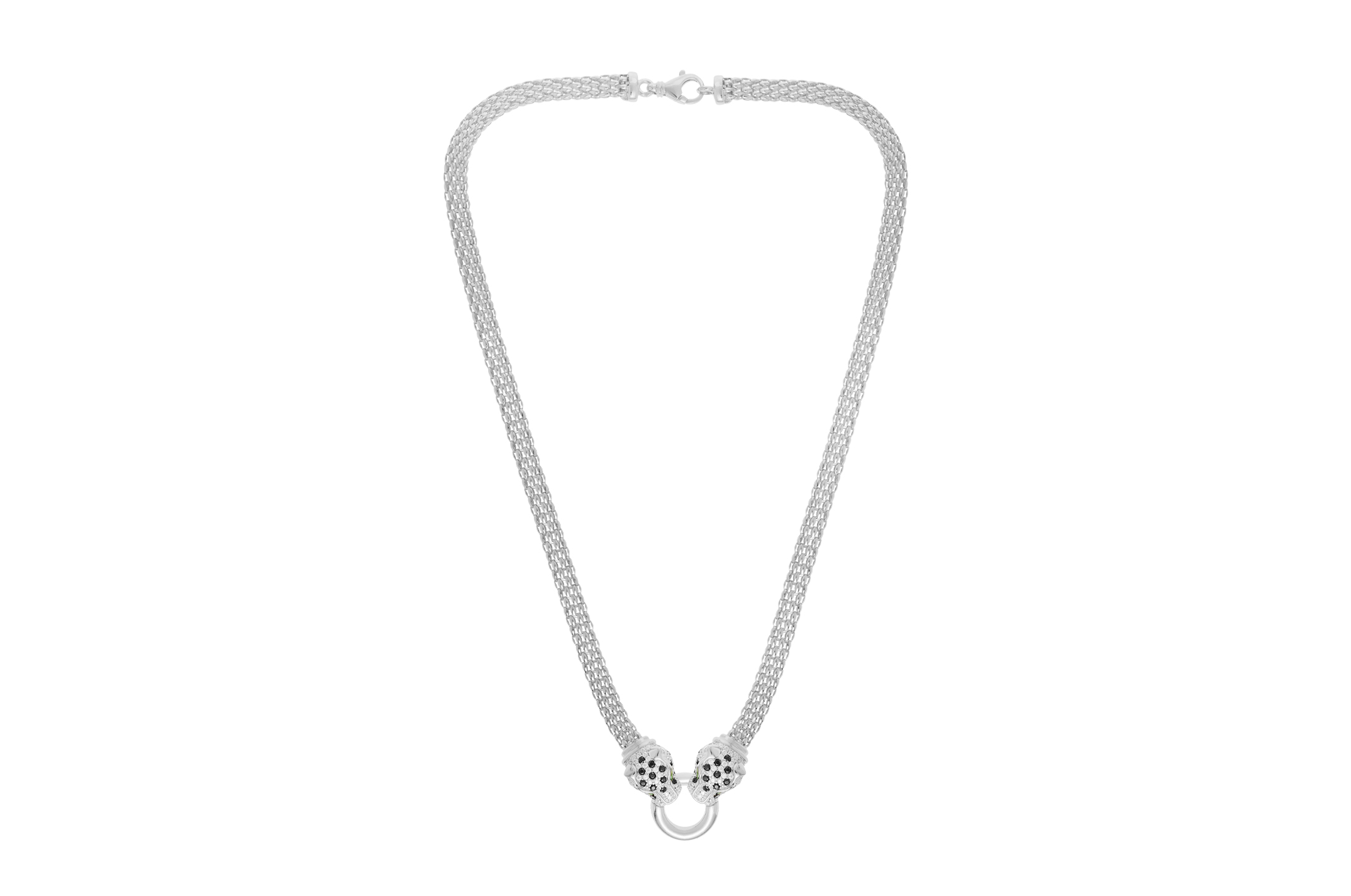 Jewel: necklace;Material: silver 925;Weight: 16.2 gr;Stones: zirconia;Color: white;Size: 44 cm