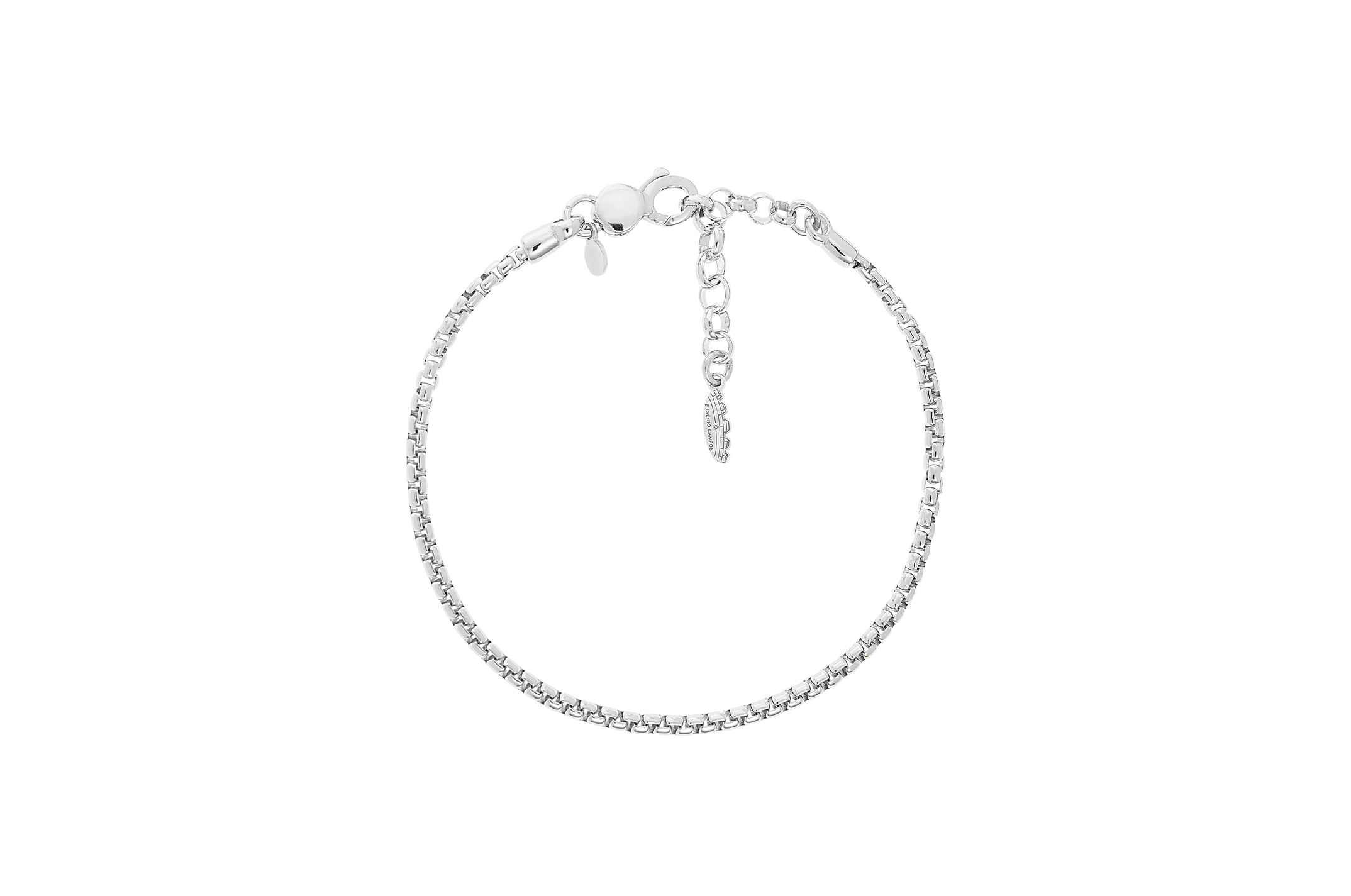 Jewel: bracelet;Material: silver 925;Weight: 7.7 gr;Color: white;Size: 18 cm + 3.5 cm