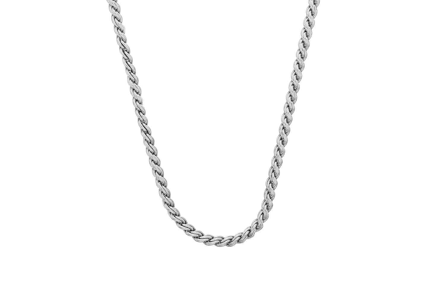 Jewel: necklace;Material: silver 925;Weight: 20.7 gr;Color: white;Size: 48 cm + 5 cm