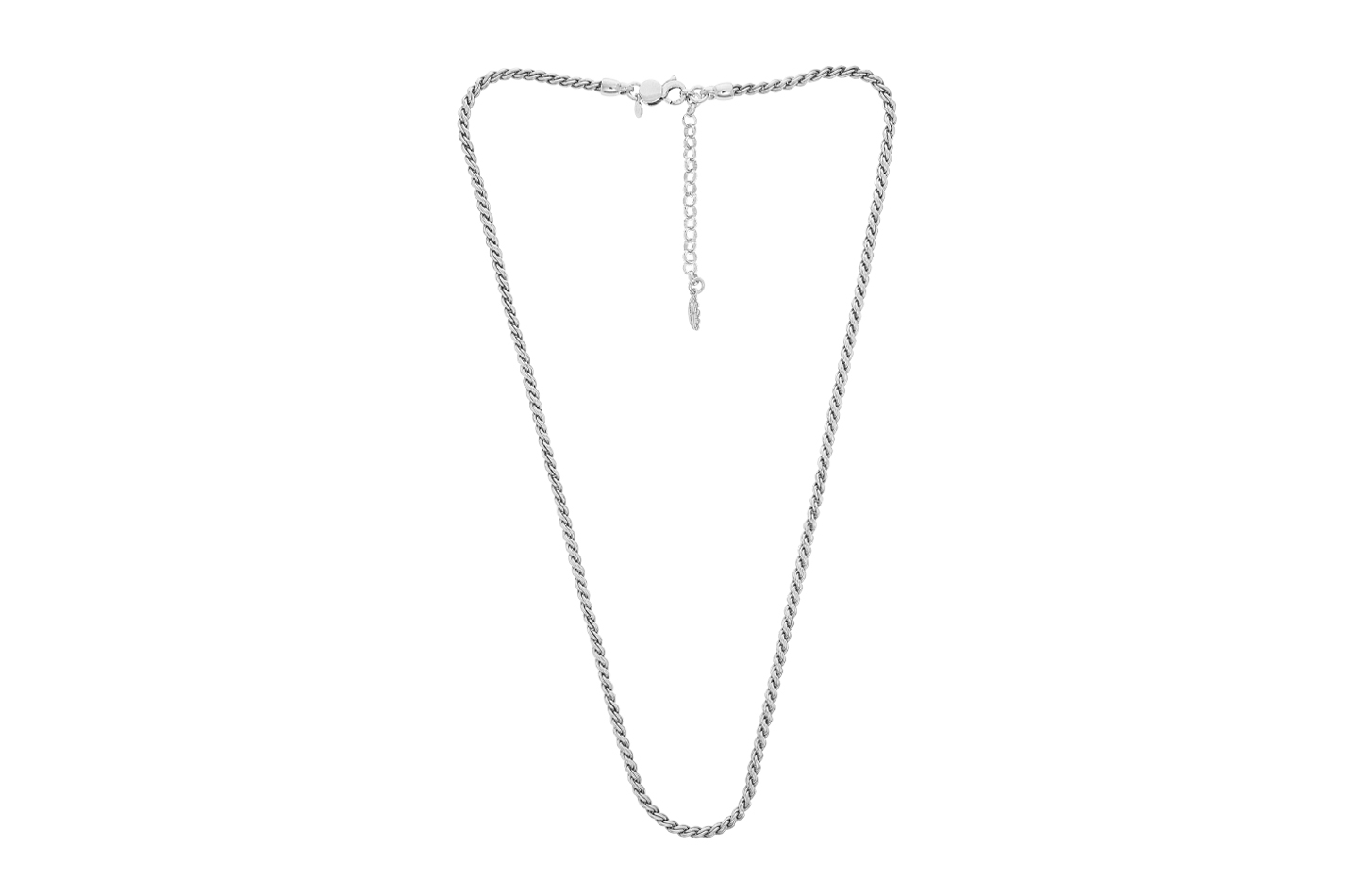 Jewel: necklace;Material: silver 925;Weight: 20.7 gr;Color: white;Size: 48 cm + 5 cm