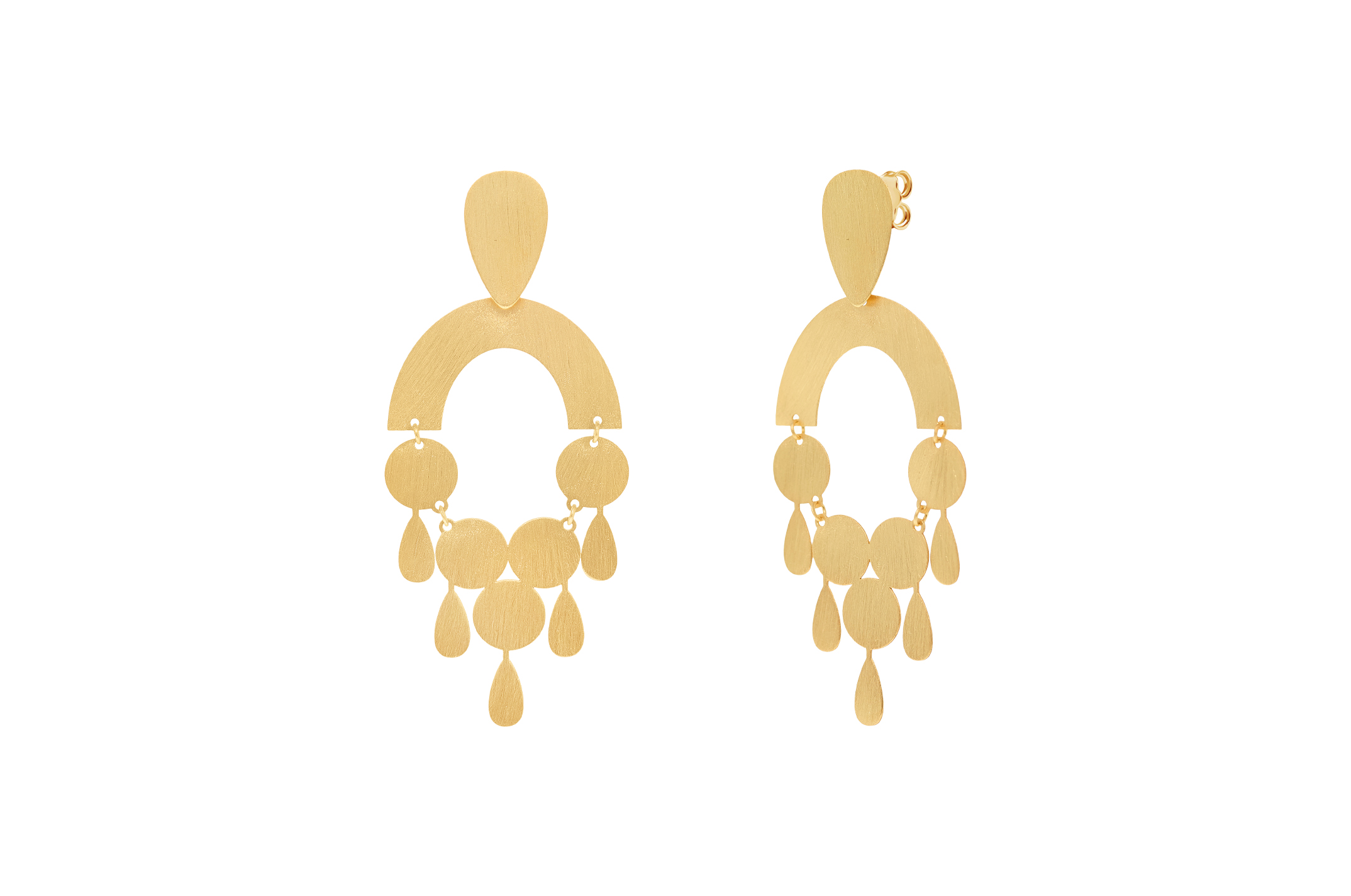 Jewel: earrings;Material: silver 925;Weight: 6.3 gr;Color: yellow;Size: 6 cm