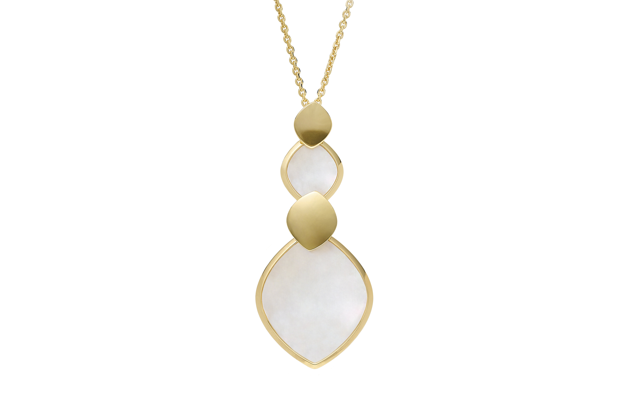 Jewel: necklace;Material: silver 925;Weight: 5.3 gr;Stone: motherofpearl;Color: yellow;Size: 38 cm + 4.5 cm;Pendent size: 4.5 cm