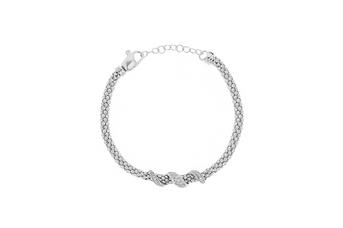 Jewel: bracelet;Material: silver 925;Weight: 10.1 gr;Stones: zirconia;Color: white;Size: 16 cm + 3 cm