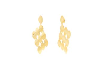 Jewel: earrings;Material: silver 925;Weight: 6.6 gr;Color: yellow;Size: 42 cm + 4 cm