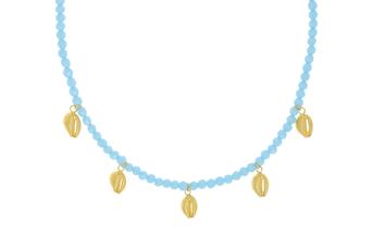 Jewel: necklace;Material: silver 925;Weight: 3 gr;Stones: crystals;Color: yellow;Size: 38 cm + 5 cm