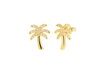 Jewel: earrings;Material: silver 925;Weight: 1.2 gr;Stones: zirconia;Color: yellow;Size: 1 cm