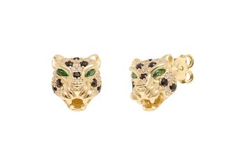 Jewel: earrings;Material: silver 925;Weight: 4.2 gr;Stones: zirconia;Color: yellow;Size: 1 cm
