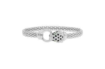Jewel: bracelet;Material: silver 925;Weight: 12.4 gr;Stones: zirconial;Color: white;Diameter: 6 cm