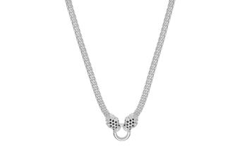 Jewel: necklace;Material: silver 925;Weight: 16.2 gr;Stones: zirconia;Color: white;Size: 44 cm