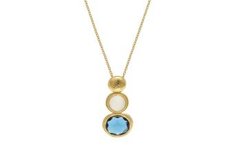 Jewel: necklace;Material: silver 925;Weight: 5.6 gr;Stone: hidrothermal;Color: yellow;Pendent Size: 3 cm