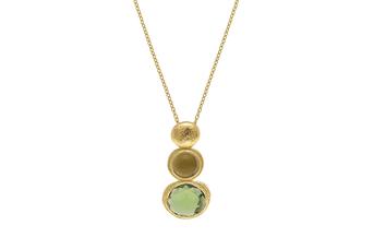 Jewel: necklace;Material: silver 925;Weight: 5.6 gr;Stone: hidrothermal;Color: yellow;Pendent Size: 3 cm