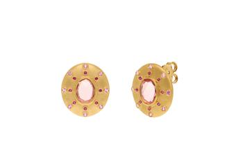 Jewel: earrings;Material: silver 925;Weight: 5.3 gr;Stone: zirconia & hydrothermal;Color: yellow;Size: 2 cm