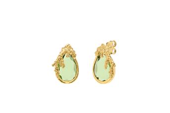 Jewel: earrings;Material: silver 925;Weight: 4.3 gr;Stone: quartz;Color: yellow;Size: 1.9 cm