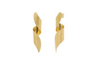 Jewel: earrings;Material: silver 925;Weight: 5.6 gr;Color: yellow;Size: 5.8 cm