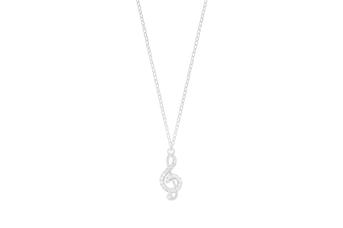 Jewel: necklace;Material: silver 925;Weight: 1.6 gr;Stone: zirconia;Color: white;Size: 44 cm + 2 cm;Pendent size: 1.5 cm