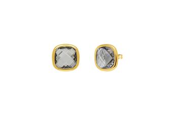 Jewel: earrings;Material: silver 925;Weight: 2.6 gr;Stone: quartz;Color: yellow;Size: 1.2 cm