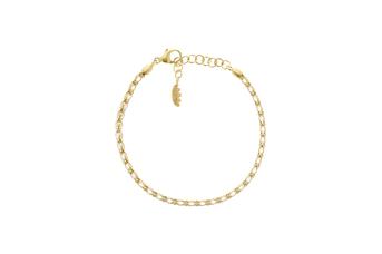 Jewel: bracelet;Material: silver 925;Weight: 4.3 gr;Stone: zirconias;Color: yellow;Size: 16 cm + 3 cm