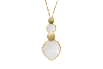 Jewel: necklace;Material: silver 925;Weight: 5.3 gr;Stone: motherofpearl;Color: yellow;Size: 38 cm + 4.5 cm;Pendent size: 4.5 cm