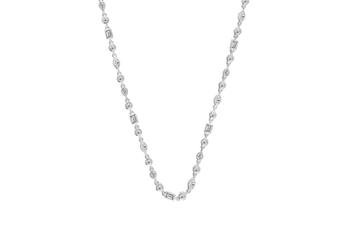 Jewel: necklace;Material: silver 925;Weight: 10.8 gr;Stone: zirconias;Color: white;Size: 36 cm + 5 cm